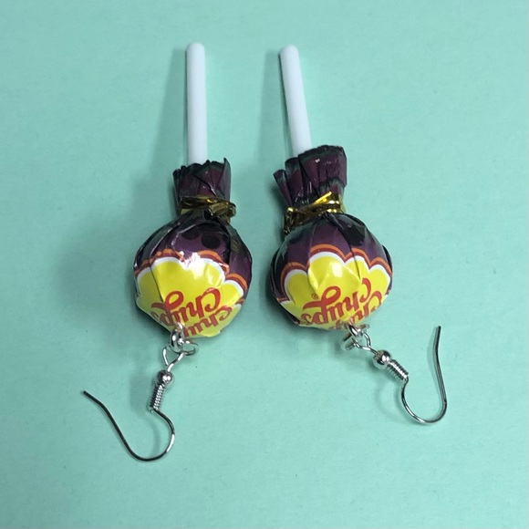 NEW✨ Chupa Chups Lollipop Earrings Miniature Realistic Lollipops - Picture 9 of 9